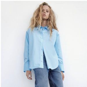 ZARA women basic poplin shirt